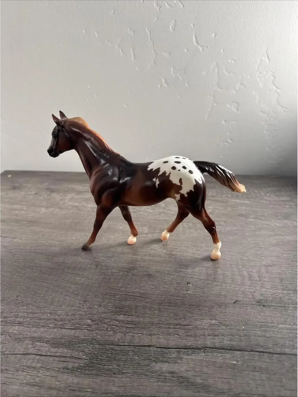 Breyer Classic Ruffian Mold Chestnut Appaloosa Horse Figure EUC - Picture 1 of 4